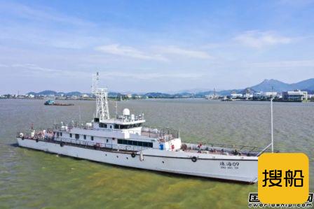 江龙船艇建造珠海最大吨位交通应急执法船成功试航
