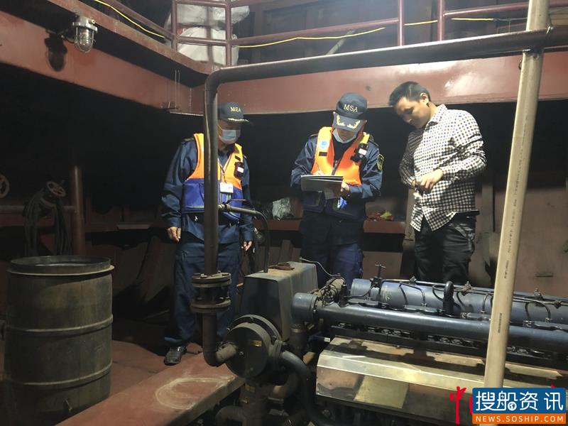 奋战一百天 全力保安全——富池海事持续开展船舶到港安全检查