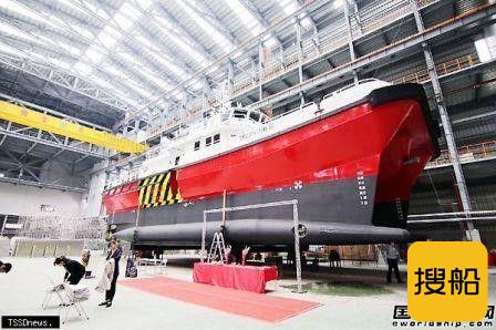 龙德工业建造第三艘风电运维船下水