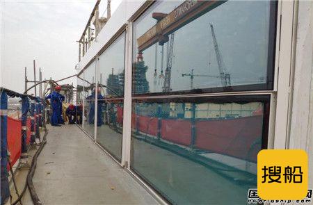 招商工业海门基地完成国内首次极地探险邮轮船用法式阳台门安装