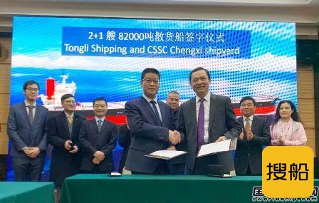 中船澄西获通利航运3艘8.2万吨散货船订单