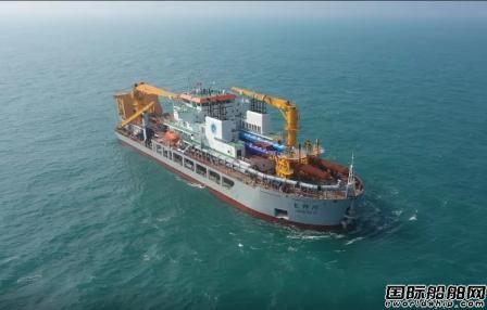 振华重工3500方自航绞吸式挖泥船长狮19完成试航