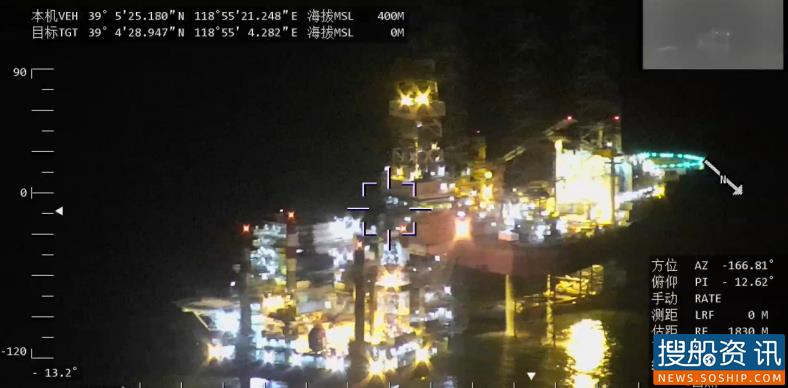 唐山局开展夜间无人机巡航 打击内河船非法从事海上运输行为