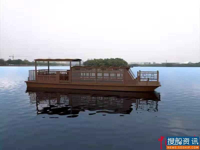嘉兴南湖景区首艘锂电池动力游船建设开工