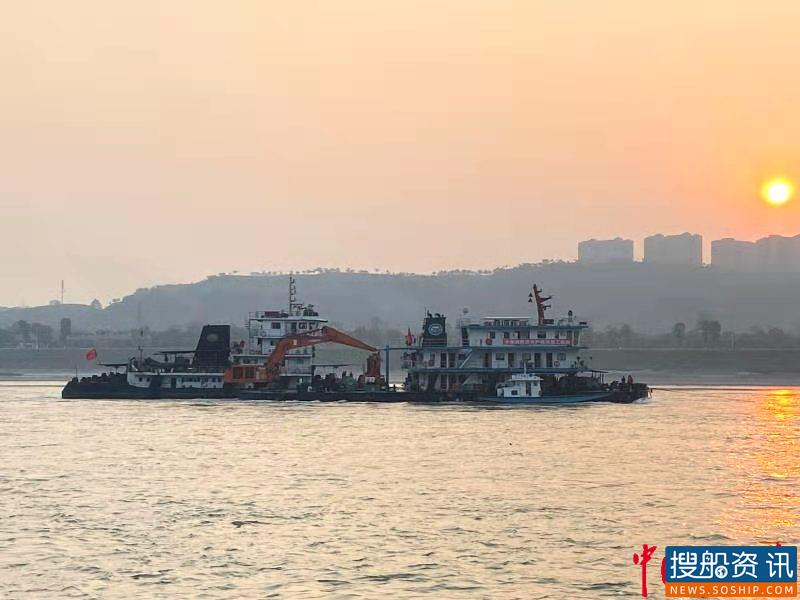 长江泸州段启动枯水期航道维护性疏浚工作