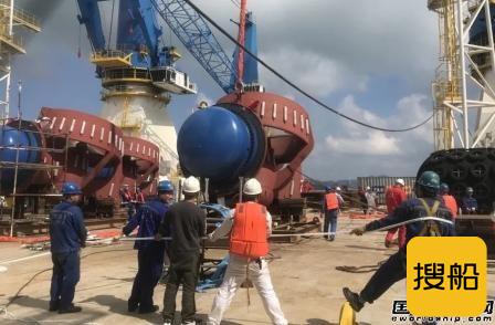 招商局重工建造半潜式起重生活平台CMHI163试航