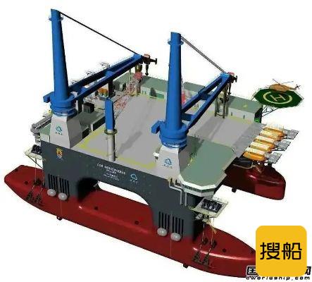 招商局重工建造半潜式起重生活平台CMHI163试航