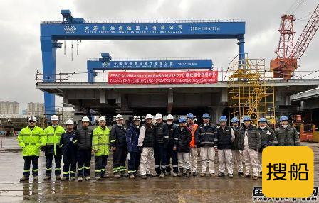 大连中远海运重工FPSO MV32项目GTG模块船台搭载