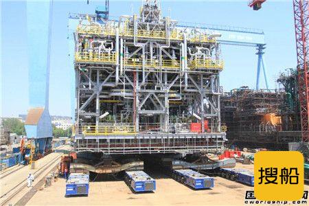 中远海运工程物流顺利承运巴西国家石油FPSO模块