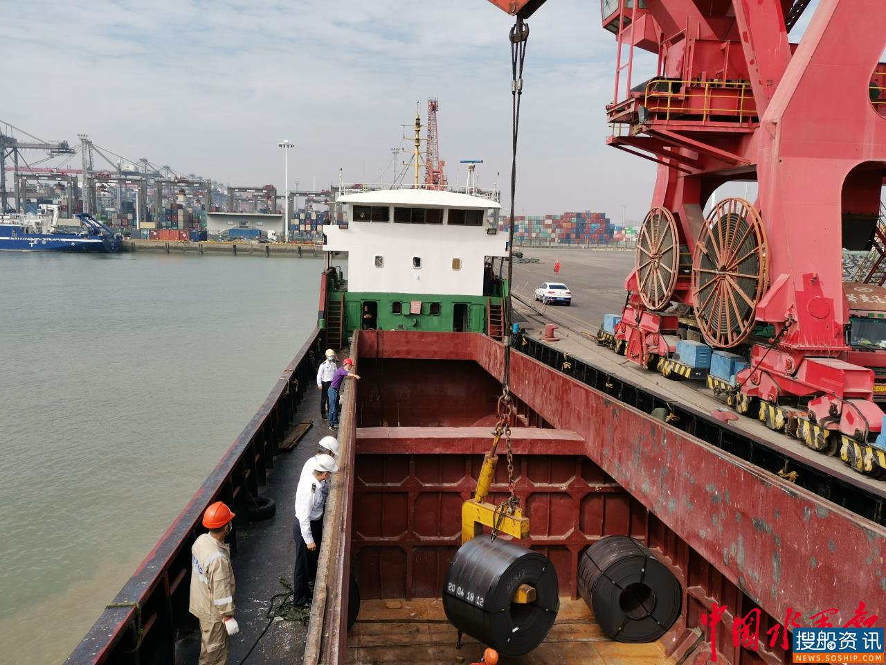 厦门海沧海事处加强辖区大风恶劣天气期间载运卷钢船舶安全监管