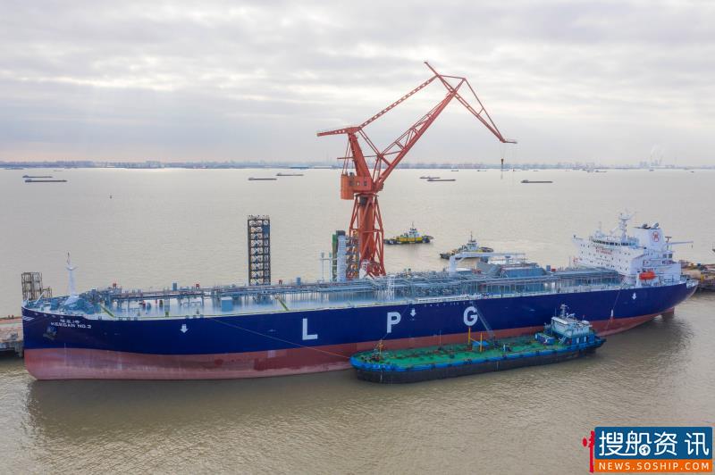 中国领先 全球第一  江南造船全年交付8艘超大型液化气船