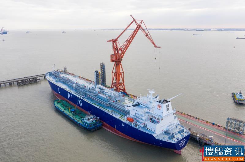 中国领先 全球第一 江南造船全年交付8艘超大型液化气船
