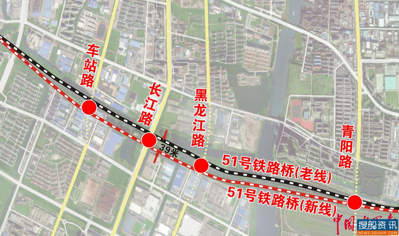 80米钢桁梁成功“飞跨”青阳港 助力苏州内河集装箱运输通道建设