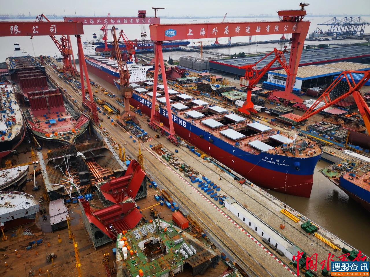 乘风破浪决胜十三五收官之年中国船舶外高桥造船十三五年均交船超500