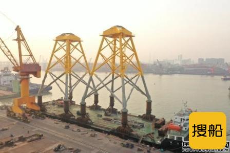广东中远海运重工整体交付首批海上风电导管架