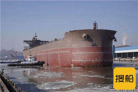 渤船重工21万吨散货船23号船顺利下水