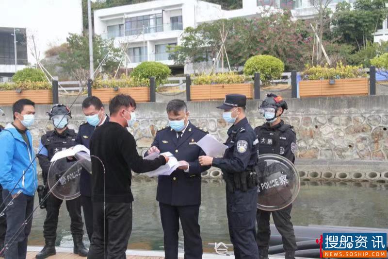 深圳大亚湾海事局联合地方政府开展春节节前海上联合执法行动