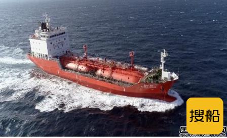 大鲜造船交付首艘韩国型加压式小型LPG船