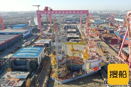 外高桥造船亚洲最长船坞三型产品同坞并造