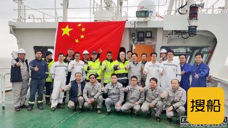 沪东中华23000TEU集装箱船4号船常规试航凯旋