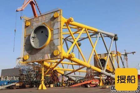 厦船重工承接大型海上风机基础导管架竣工验收