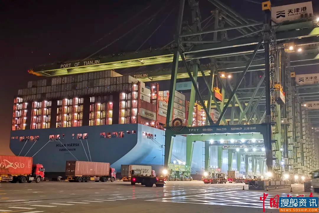 天津港太平洋国际公司再创2M联盟北欧一线在泊船时效率全球纪录