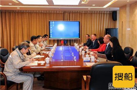 外高桥造船王琦接待DNV大中国区总裁Norbert Kray一行