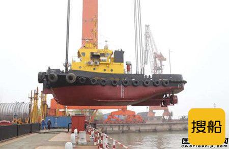 舜天造船建造23米拖轮顺利下水