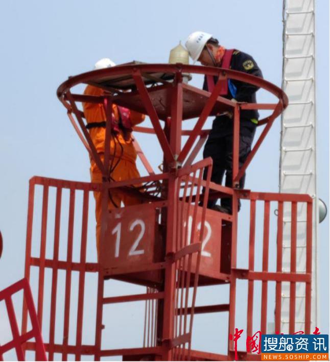 广州航标处完成江门台山电厂航标换新