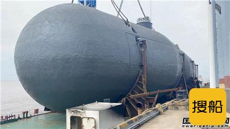 中集太平洋海工第二艘2万方LNG运输加注船液罐发运