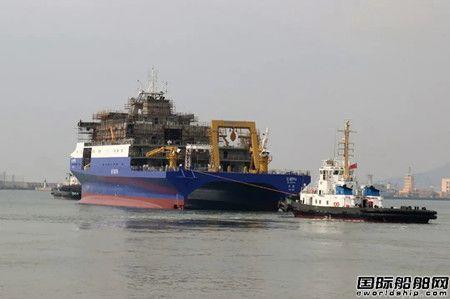 渤船集团建造深海装备综合试验船出坞