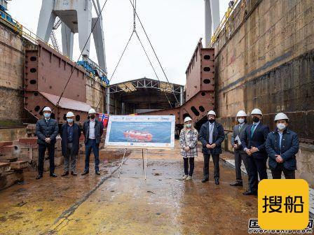 Armon船厂建造西班牙首艘LNG燃料加注船铺设龙骨