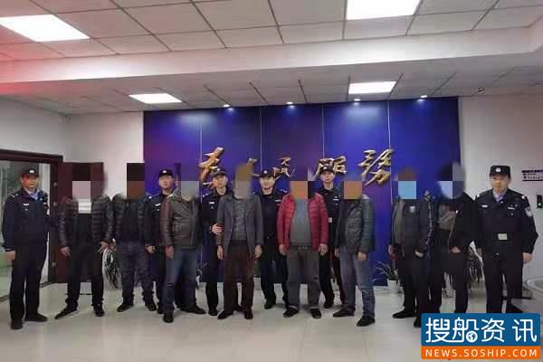 长航公安局沿江所行政拘留八名赌博违法行为人