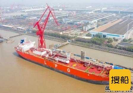 江南造船建造全球首艘超大型双燃料液化气船命名