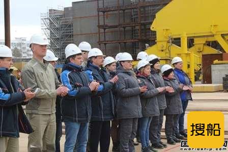 红星造船厂为Sovcomflot建造首艘MR型油船铺设龙骨