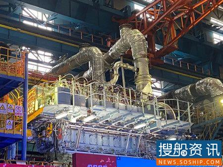 首台!中船动力自主研发CX40DF船用低速双燃料发动机交付,