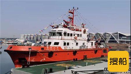 新扬船舶交付350吨消防船“青消二号”