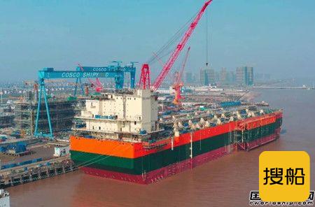 启东中远海运海工为BP建造首艘FPSO下水