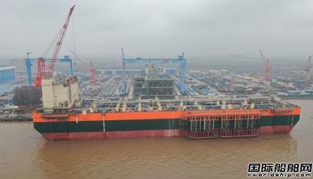 启东中远海运海工为BP建造首艘FPSO下水