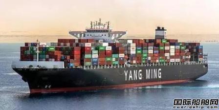 阳明海运：看好今年集运市场三季度评估造船计划
