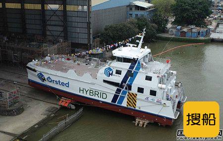 英辉南方建造35米风电运维船“APOLLO”号下水