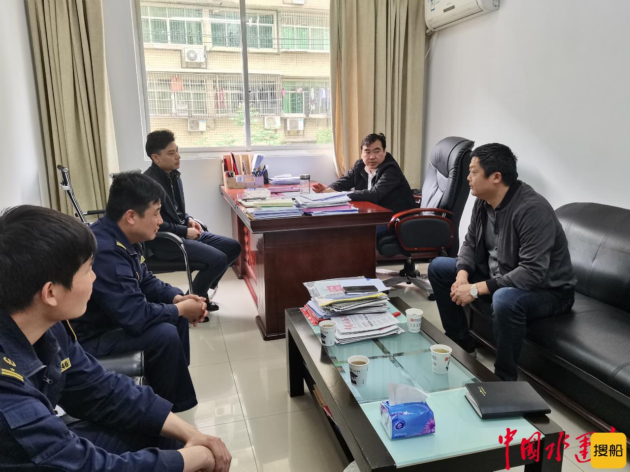 黄石港区海事处主动走访西塞山区应急管理局