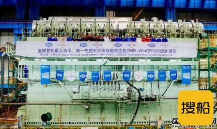 中船动力WinGD双燃料动力主机再获达飞22艘船超级大单