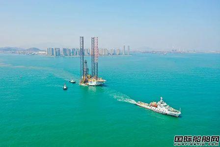 中国船厂“跟风”?又一座库存平台改装风电安装平台