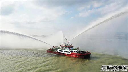 江龙船艇承建600吨“惠湾消1”号开展试航