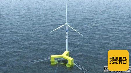 惠生海工建造国内首座浮式海上风电半潜式基础平台装船下水