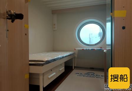 厦船重工2800客邮轮型客滚船顺利完成一次试航