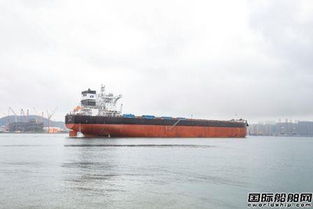 北船重工18万吨散货船53号船出海试航