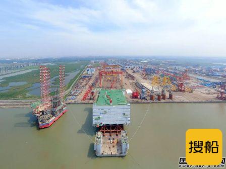 振华重工建造世界最大海上换流站发运