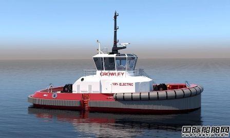 Crowley Maritime将建造美国首艘全电动零排放港口拖船